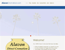 Tablet Screenshot of alavoncremation.com